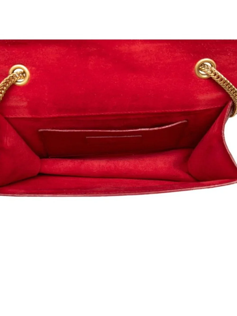 Saint Laurent Betty Chain Shoulder Bag Red Leather